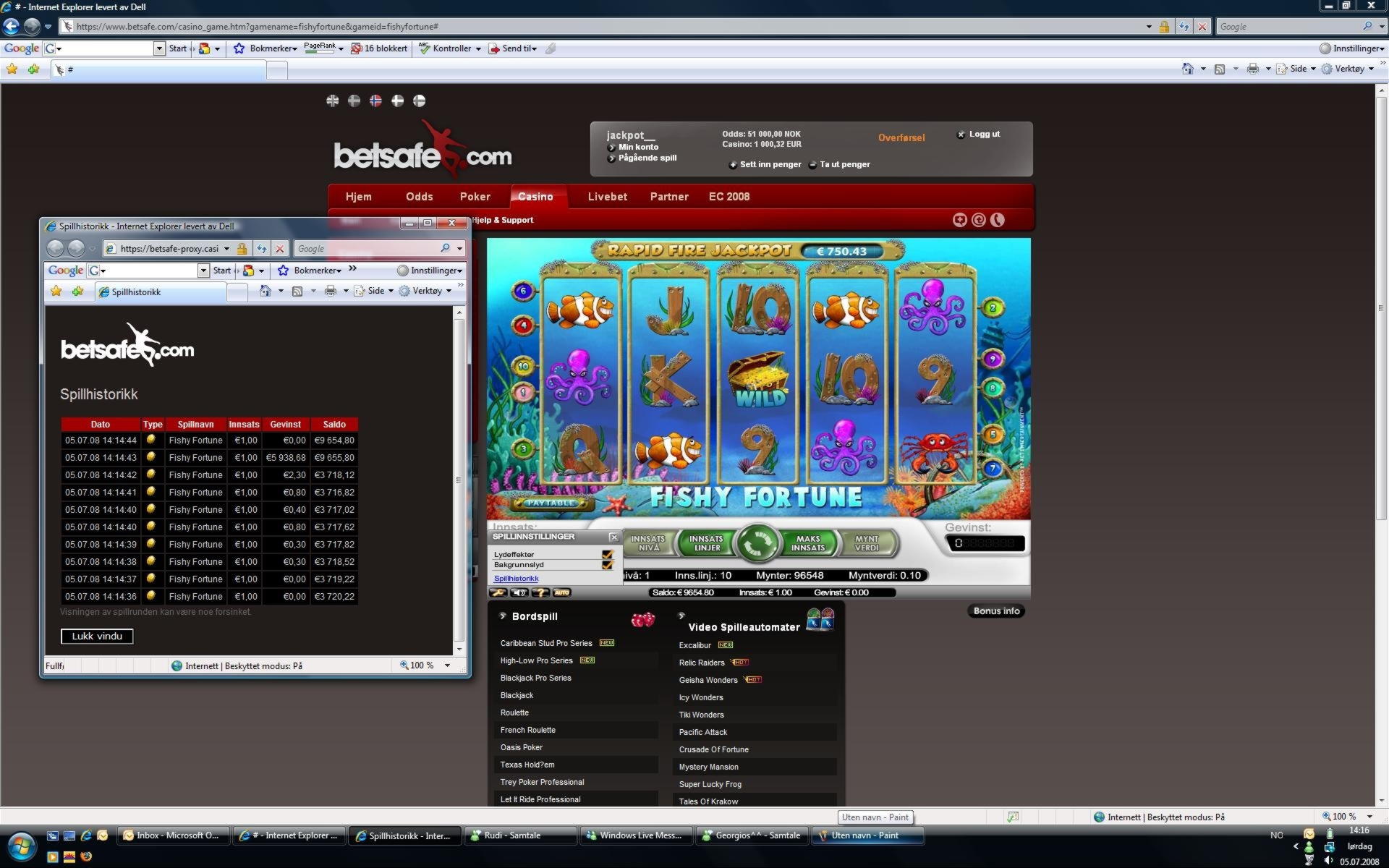 145% Match bonus at Casino Shadowbet