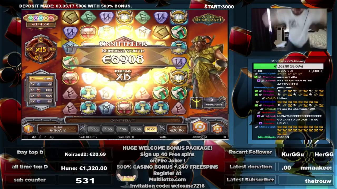 EUR 275 Casino tournaments freeroll at Guts Casino