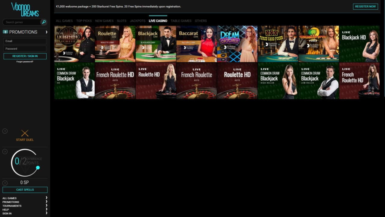 500% casino match bonus at Dunder Casino