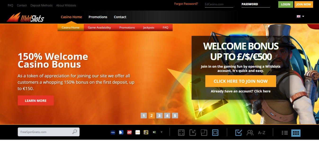 €4225 NO DEPOSIT at Guts Casino