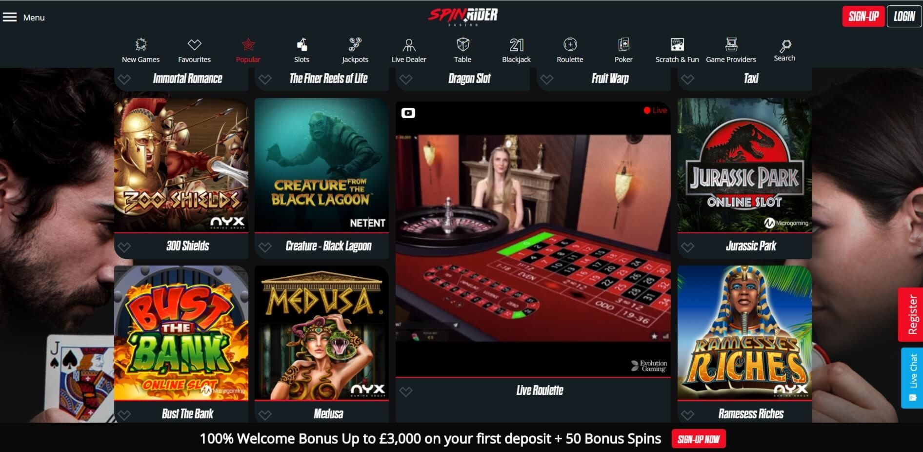$775 Daily freeroll slot tournament at Touch Lucky Casino