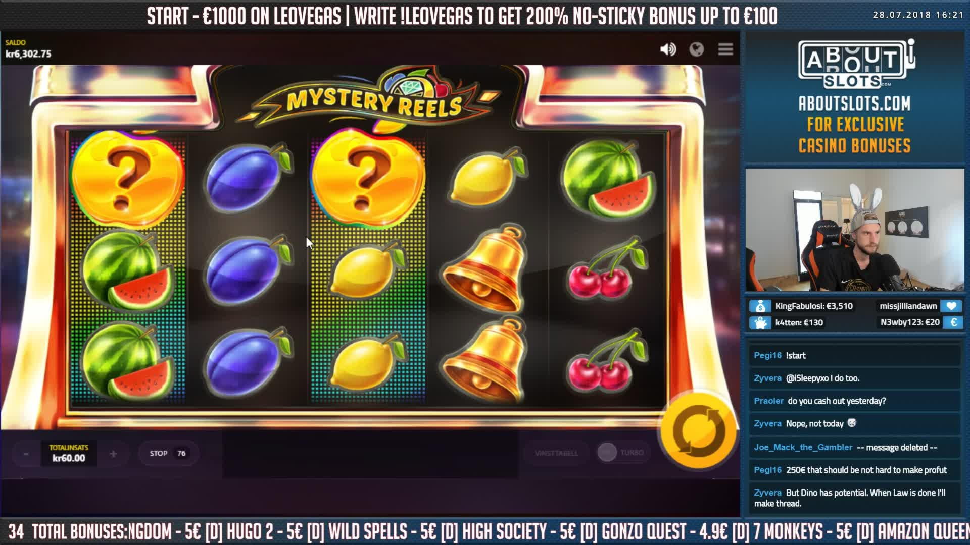 75 Free Spins right now at Spinit Casino