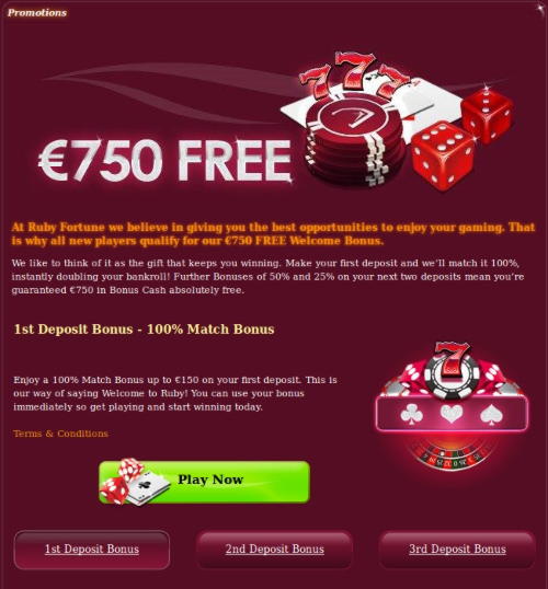 EURO 80 free chip at Party Casino