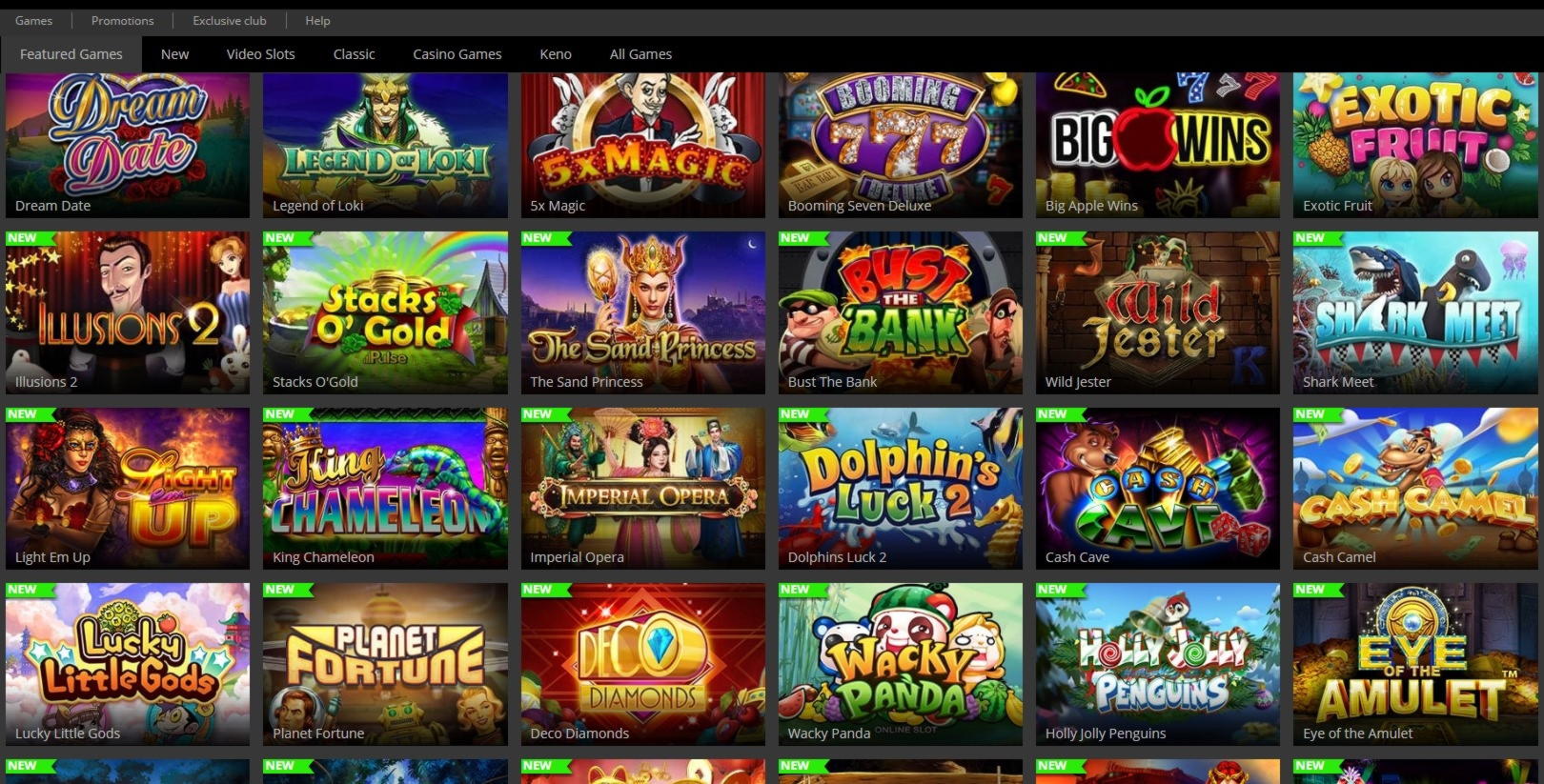 $485 No Deposit at Touch Lucky Casino