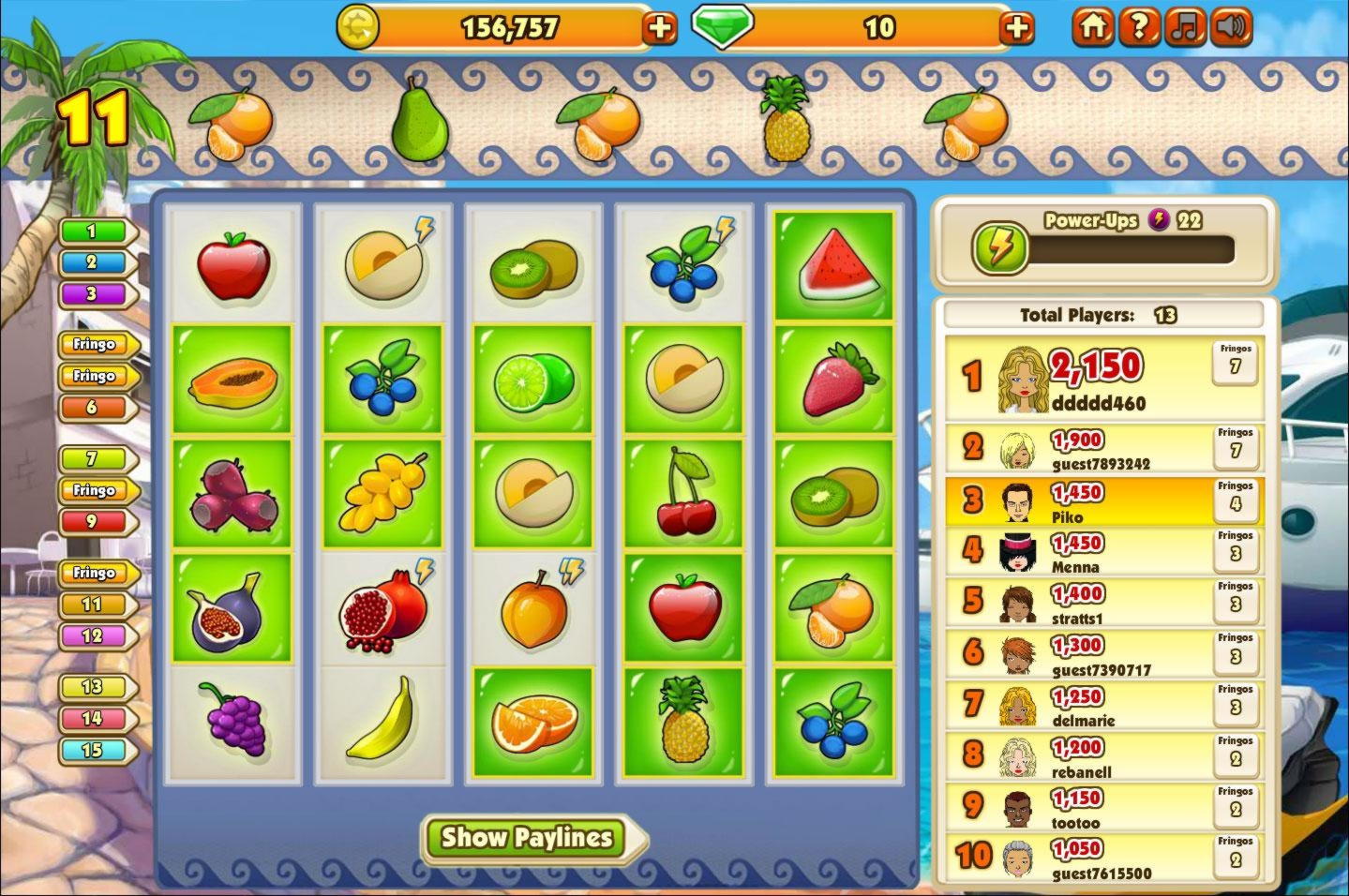 €20 Casino tournaments freeroll at Touch Lucky Casino