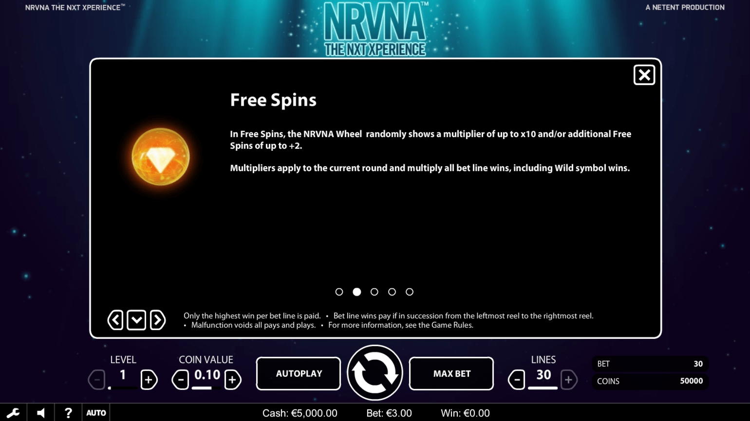 70 Free spins no deposit at 777 Casino