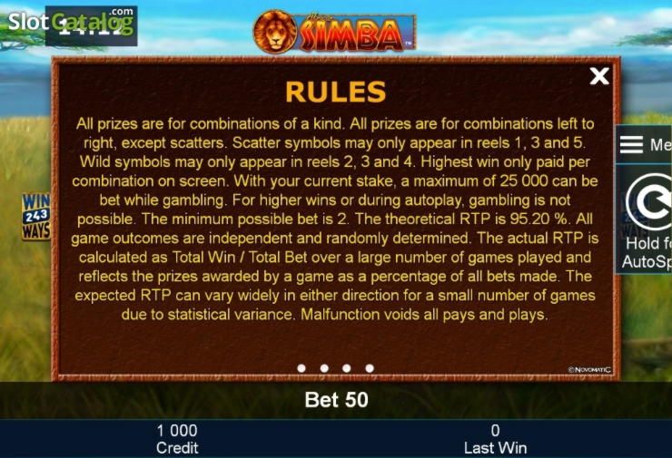 55 free casino spins at Casimba Casino