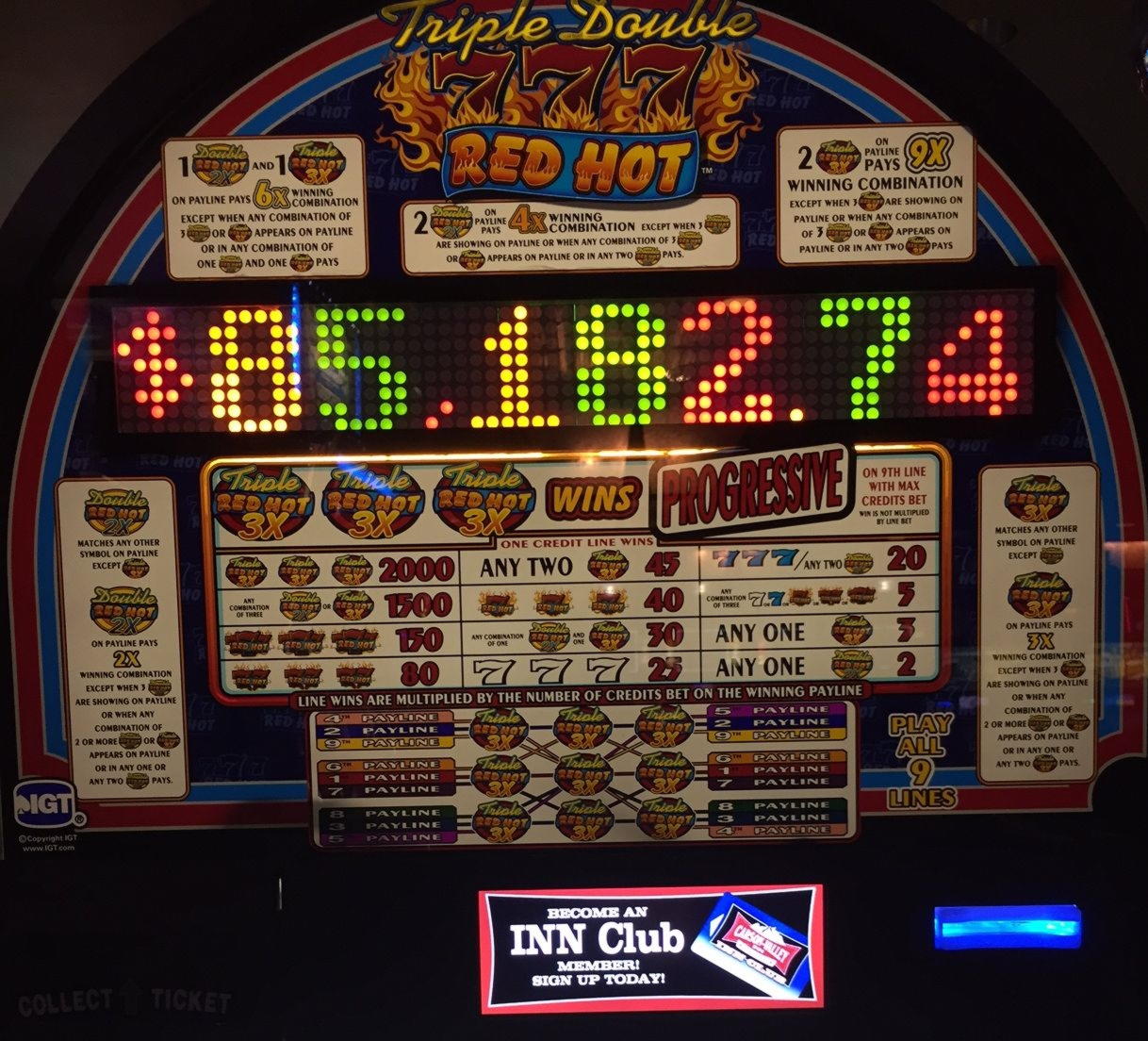 455% casino match bonus at Winner Casino