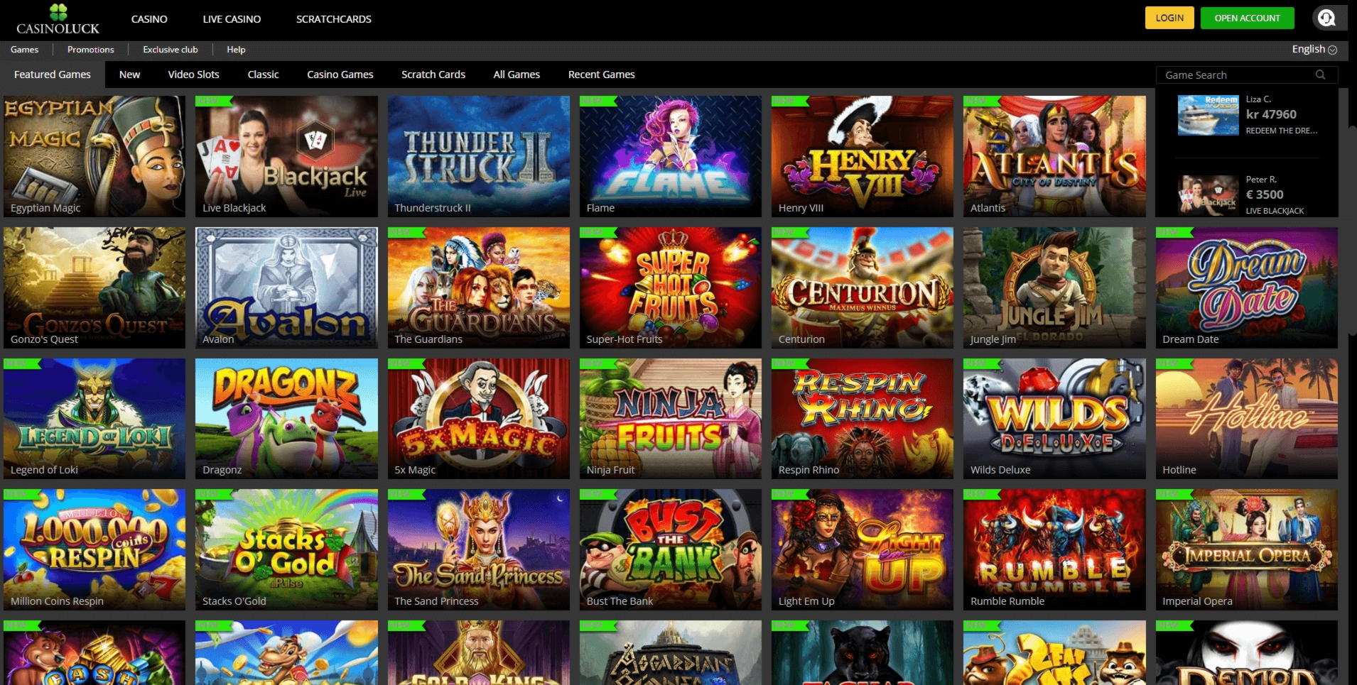 Eur 520 no deposit at Casimba Casino