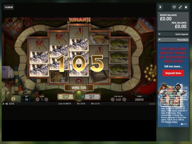 60% Welcome Bonus at Video Slots Casino