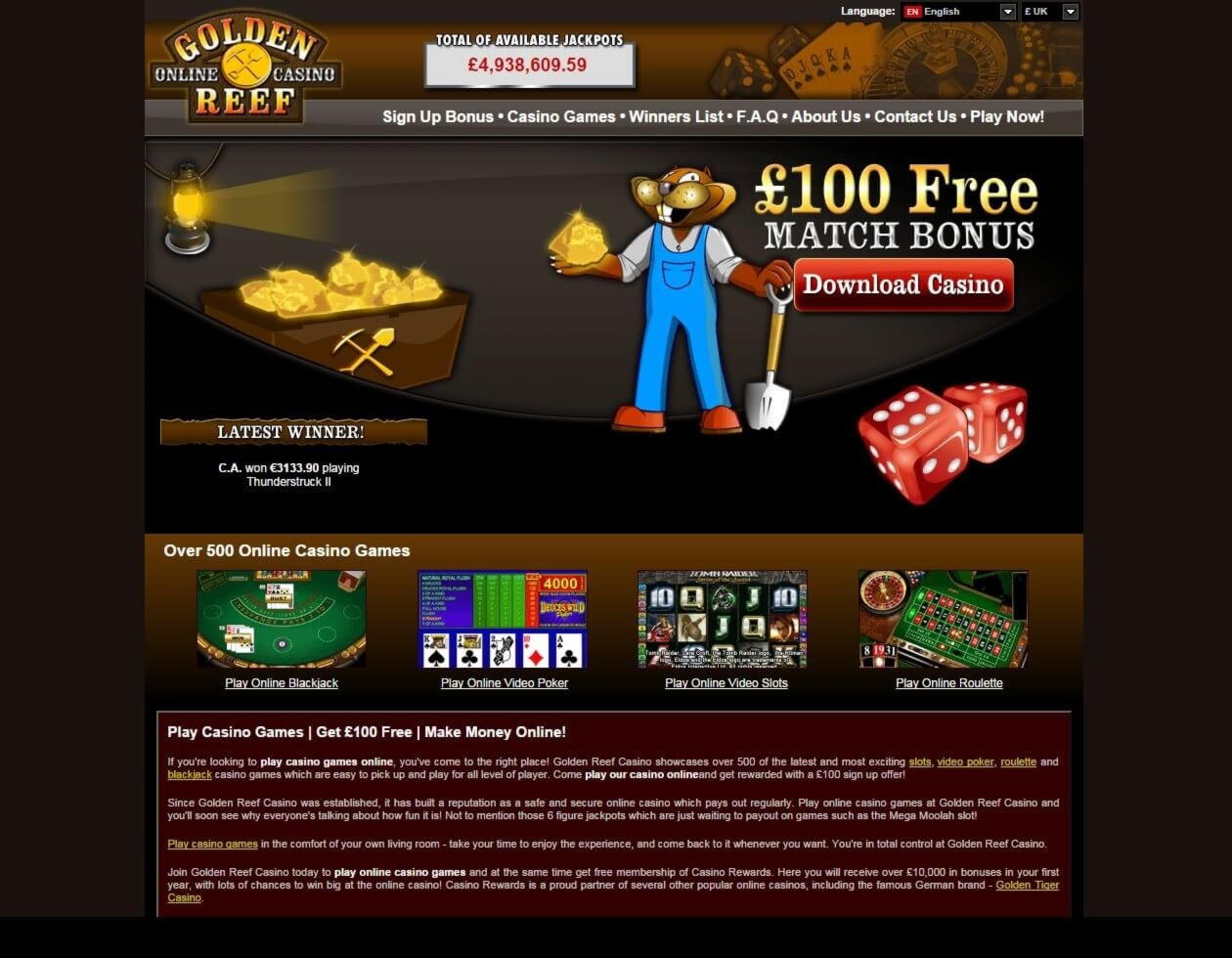 Eur 2880 No Deposit Casino Bonus at Guts Casino