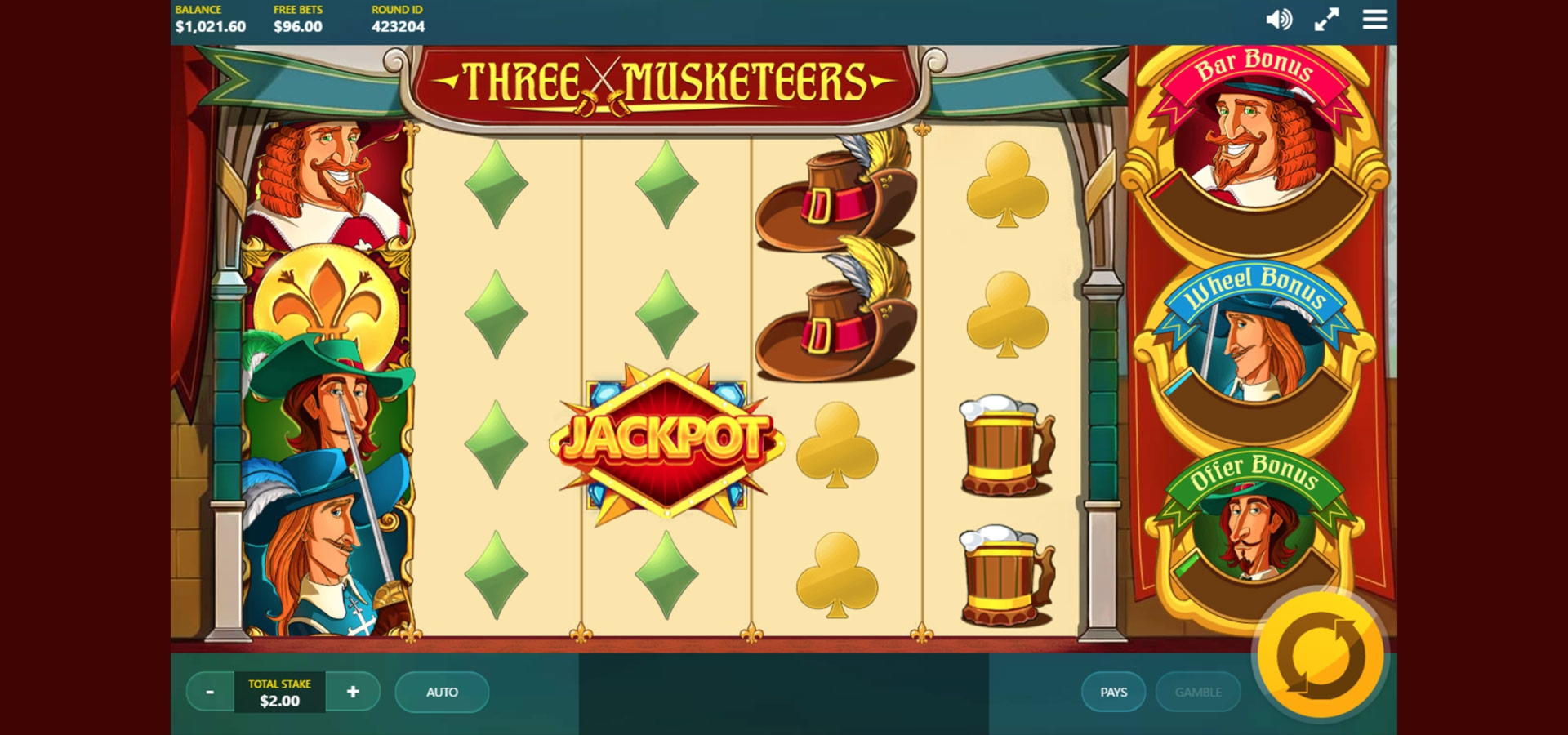 $333 Free chip casino at Volt Casino