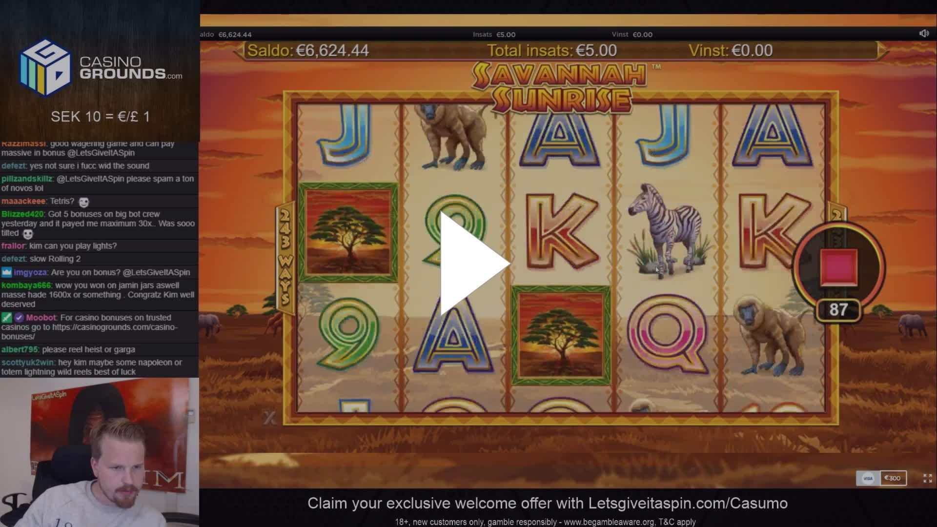 Eur 2615 No Deposit Bonus at Video Slots Casino