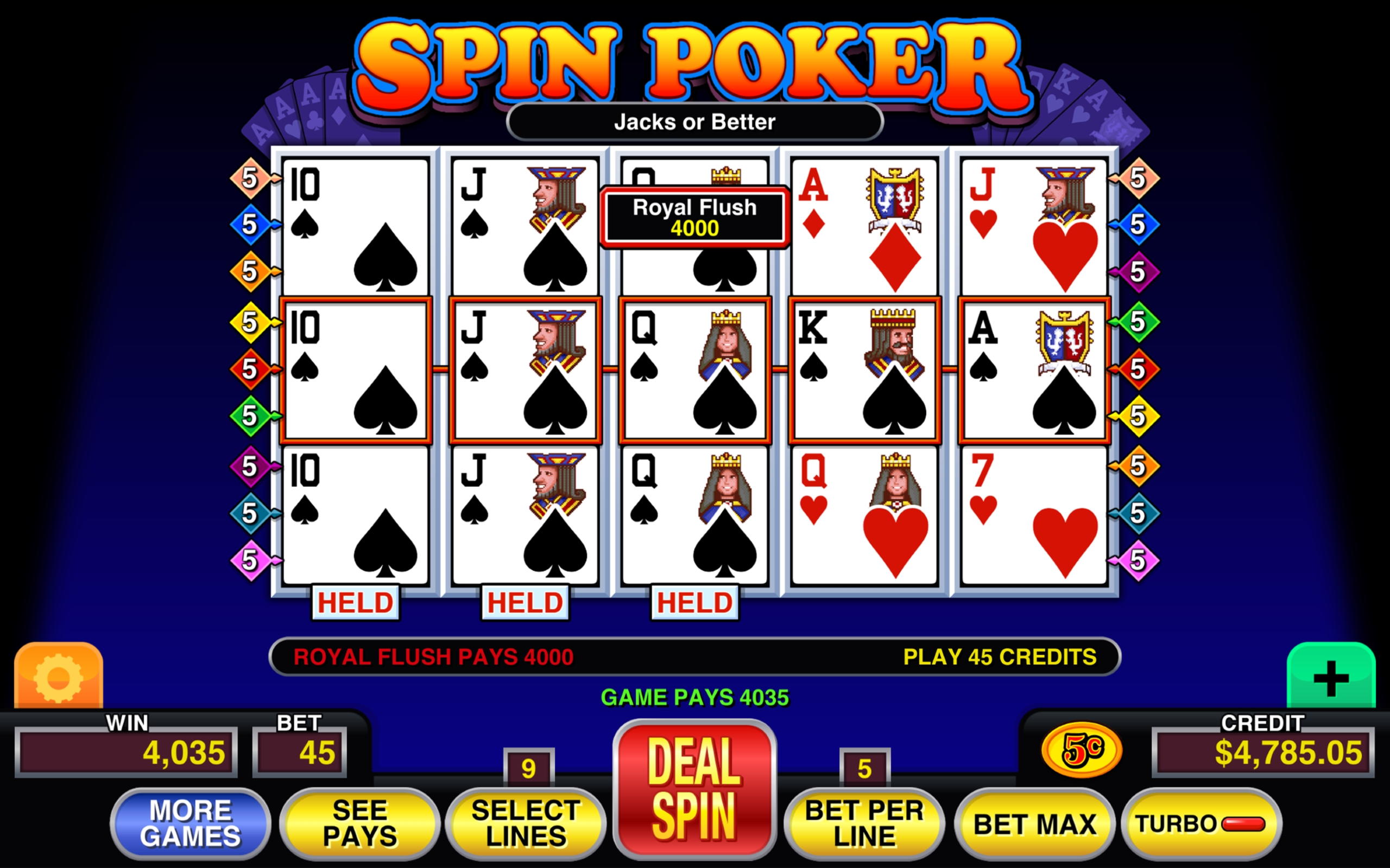 800% Match bonus casino at Touch Lucky Casino