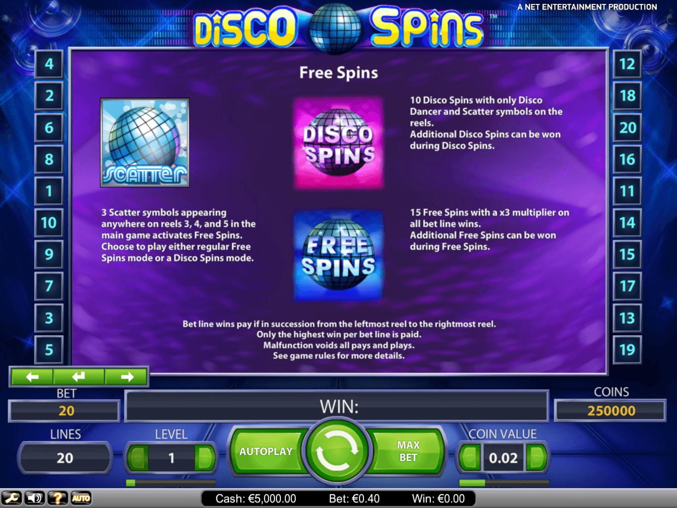 140 Free Spins no deposit casino at Casino com