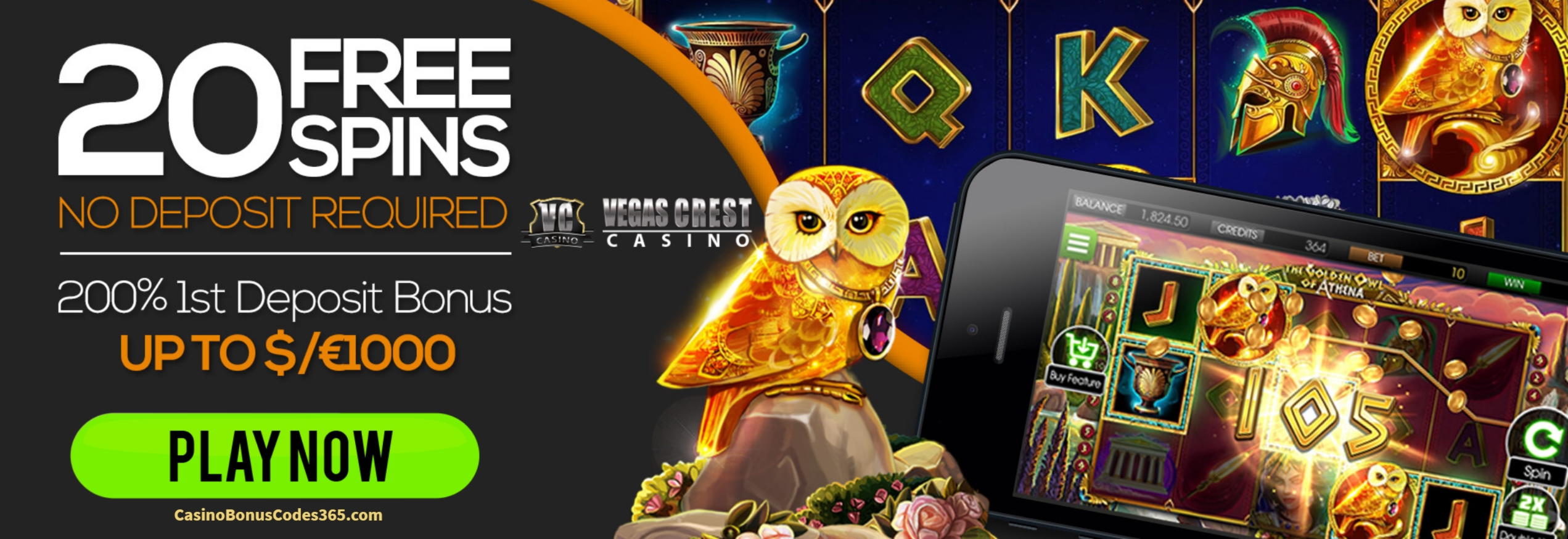 €4915 No deposit bonus at Royal Panda Casino