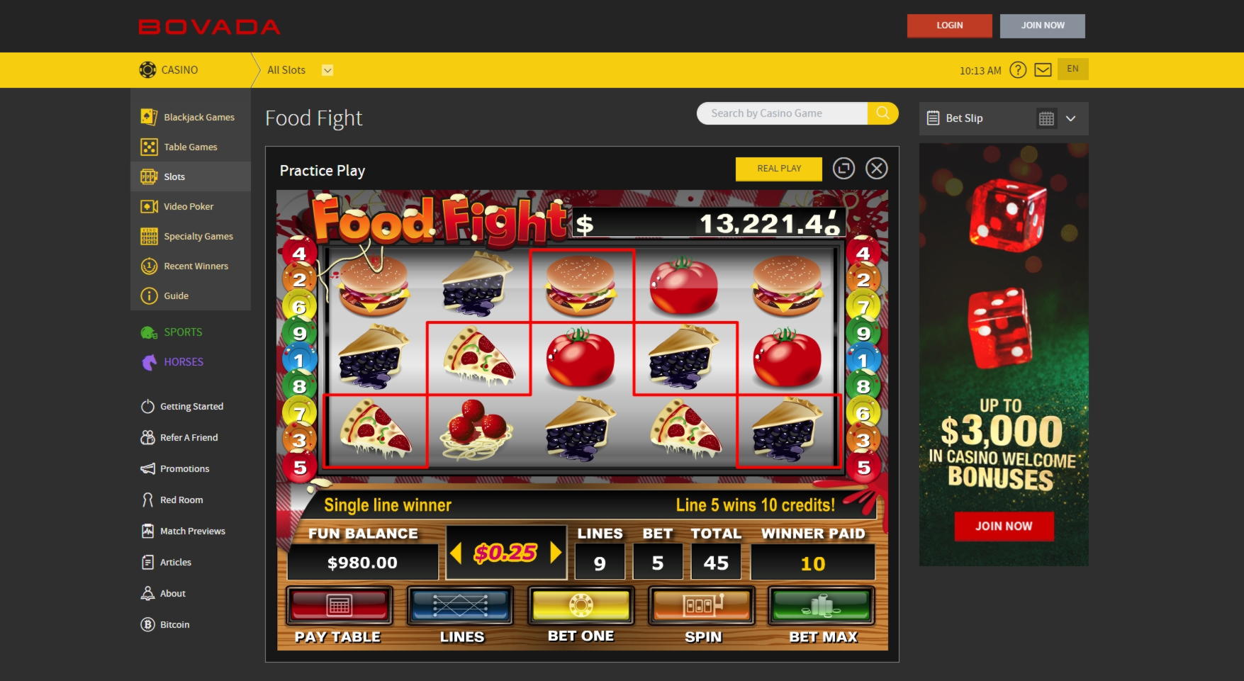$505 Free Casino Ticket at Royal Panda Casino