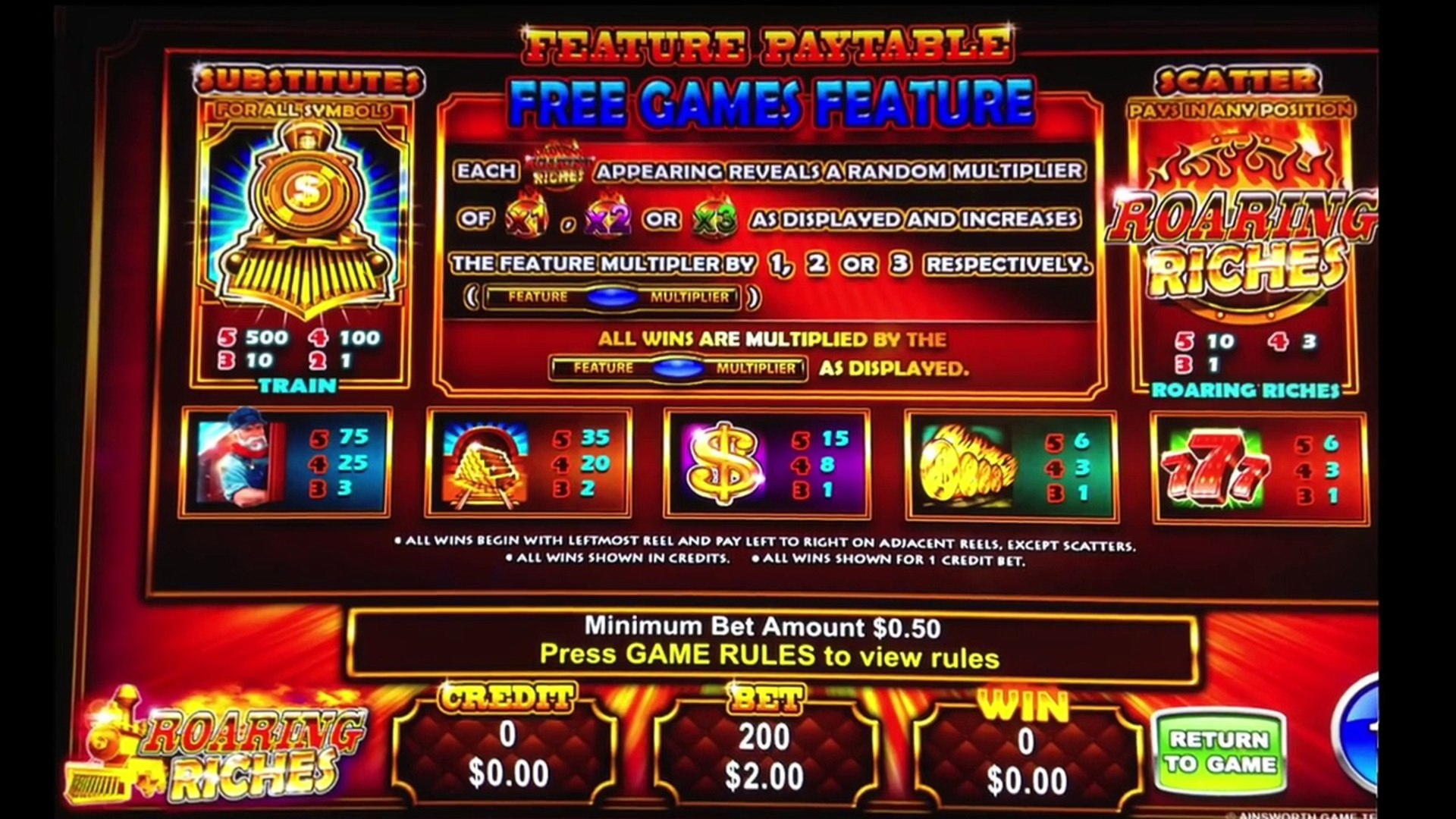 655% Deposit match bonus at Touch Lucky Casino