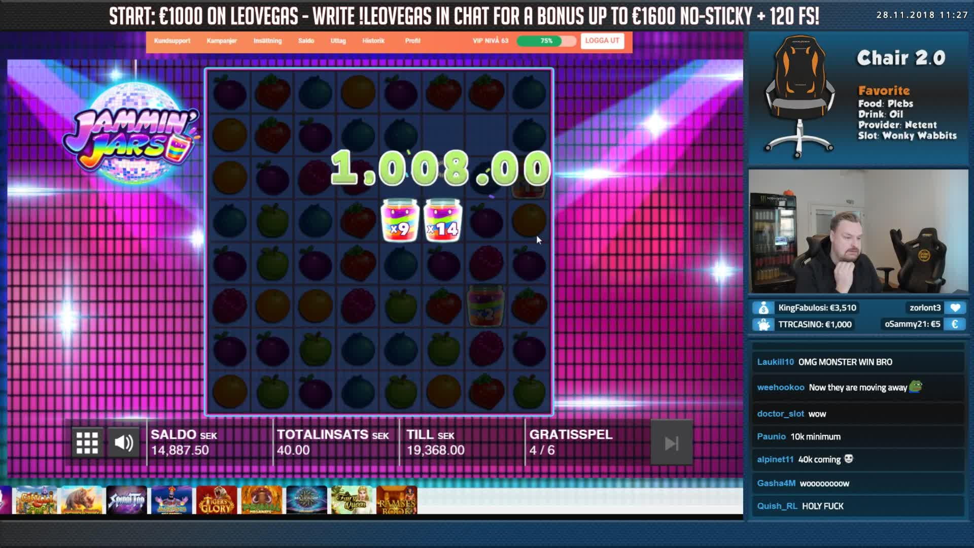 195 Free Casino Spins at Volt Casino