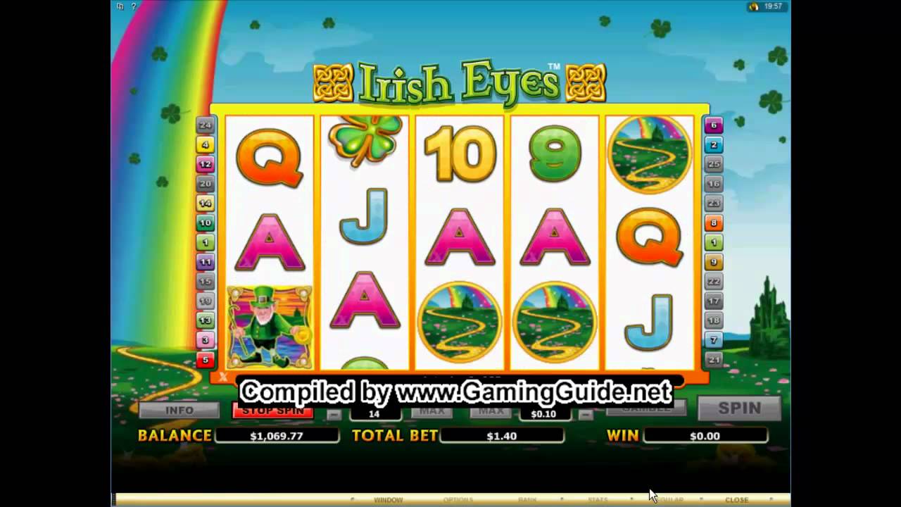 Grande vitória em todos os slots cassino com slots de vídeo irlandeses